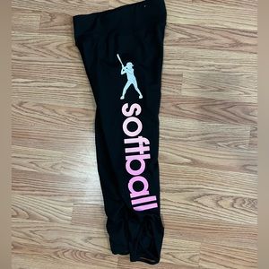 Softball workout leggings